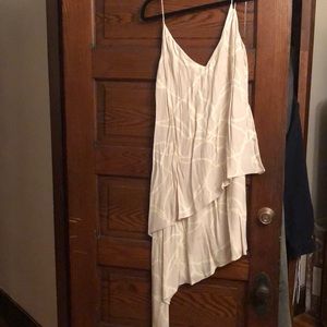 Cute asymmetric summer dress.